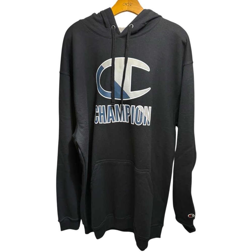 Champion Powerblend Hoodie Black Men 2XT (Tall Fit)